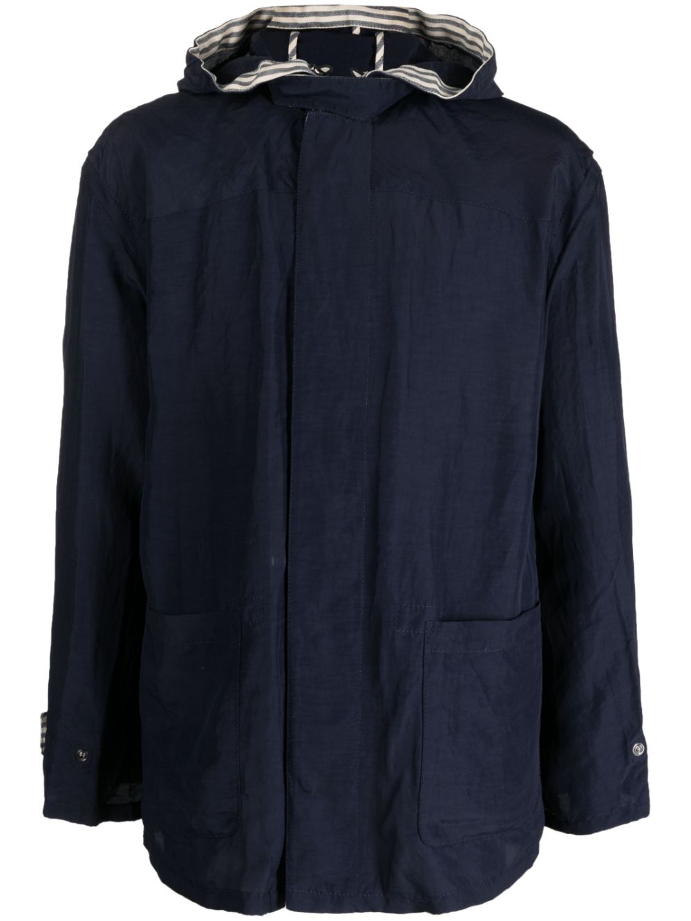 Lightweight hooded jacket - Blue