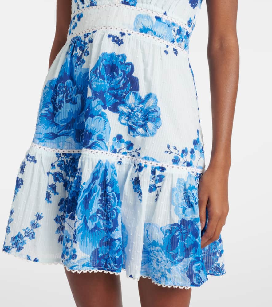 Cara floral cotton minidress