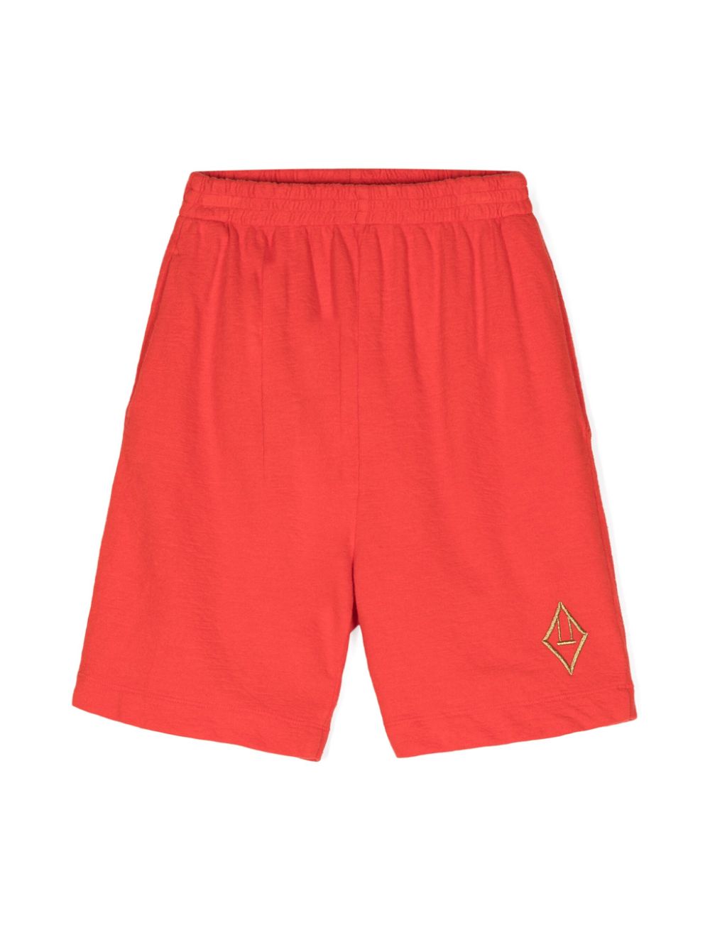 Cotton jersey shorts - Red