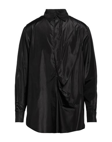 Man Shirt Black Size 14 ½ Silk
