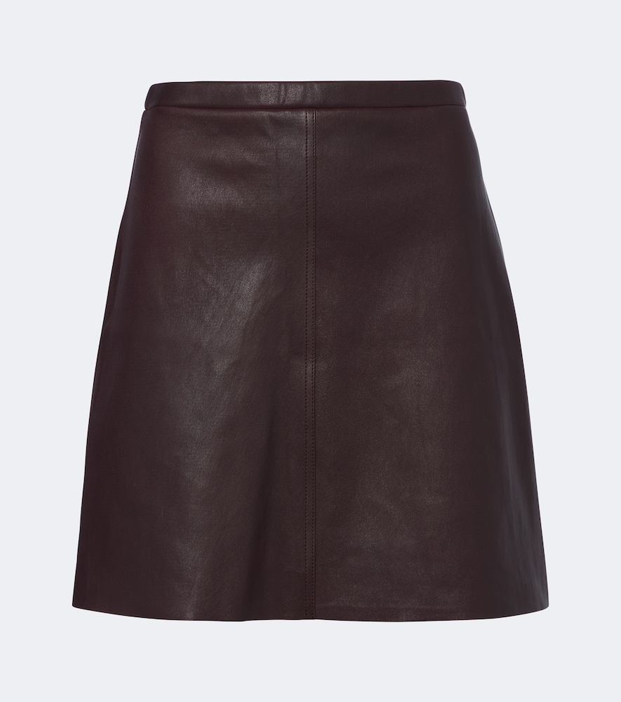 Lucie leather miniskirt