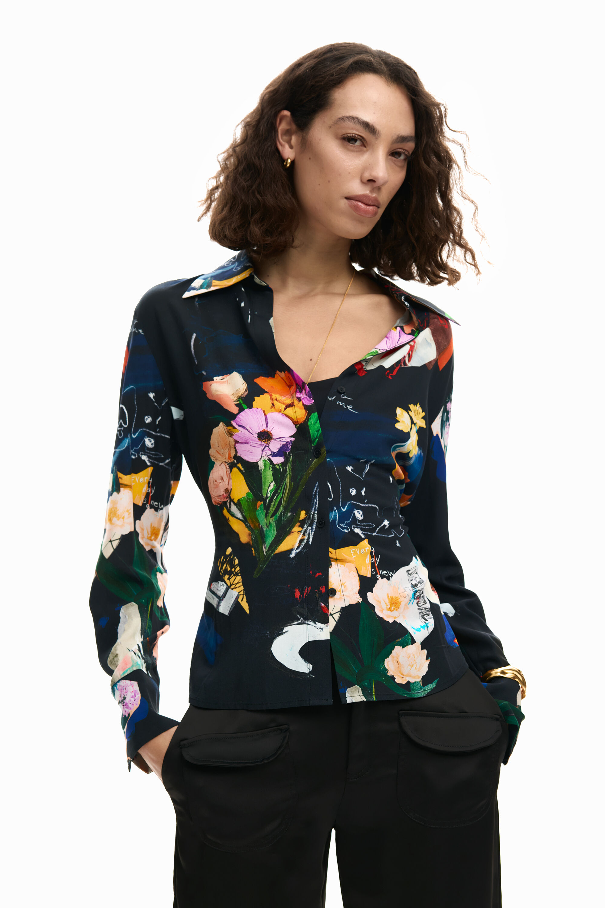 Collage tie shirt