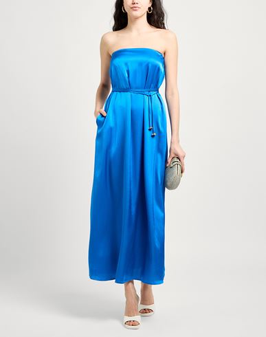 Woman Maxi dress Bright blue Size 2 Viscose