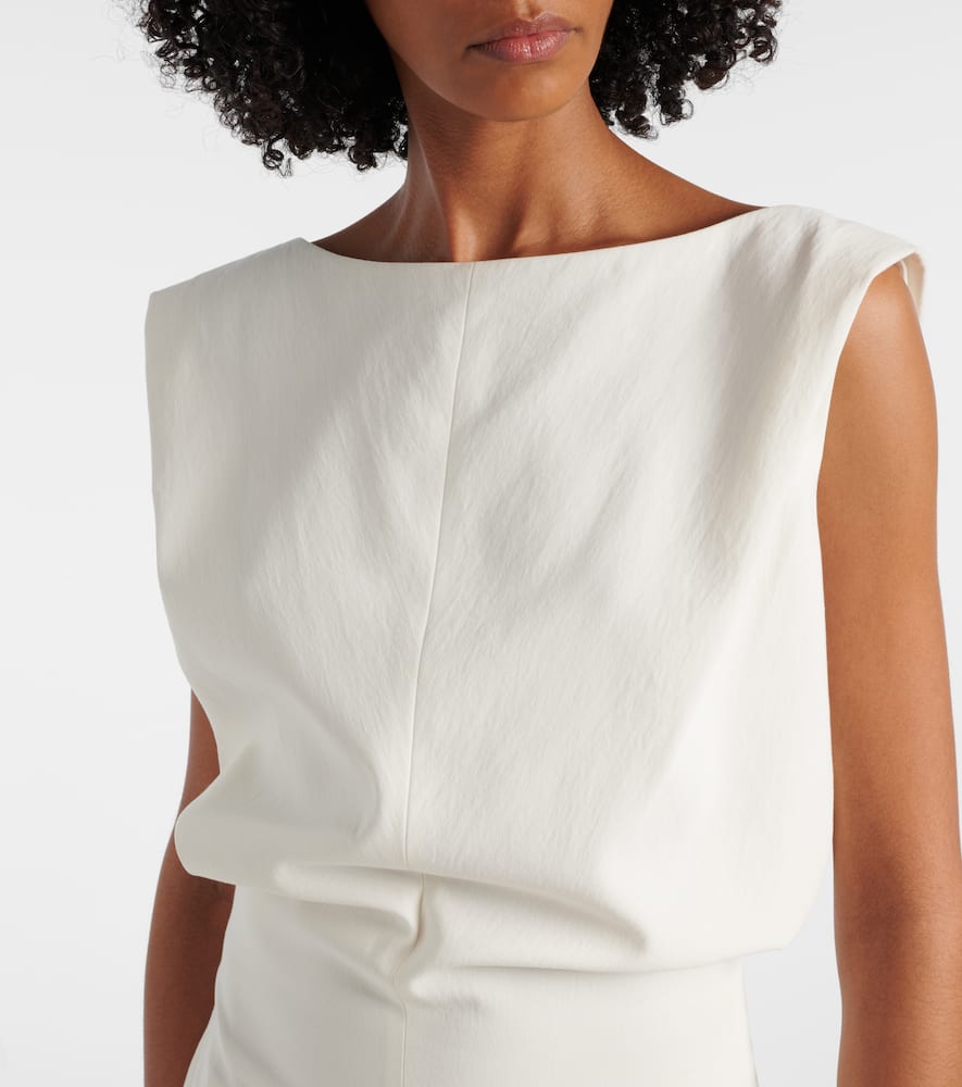 Toma cotton canvas minidress