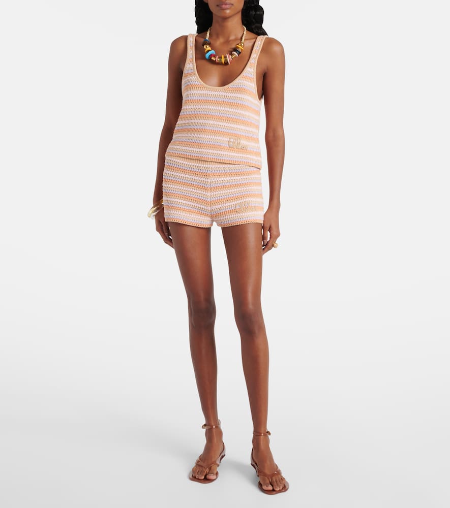 Chloe Knitted cotton shorts