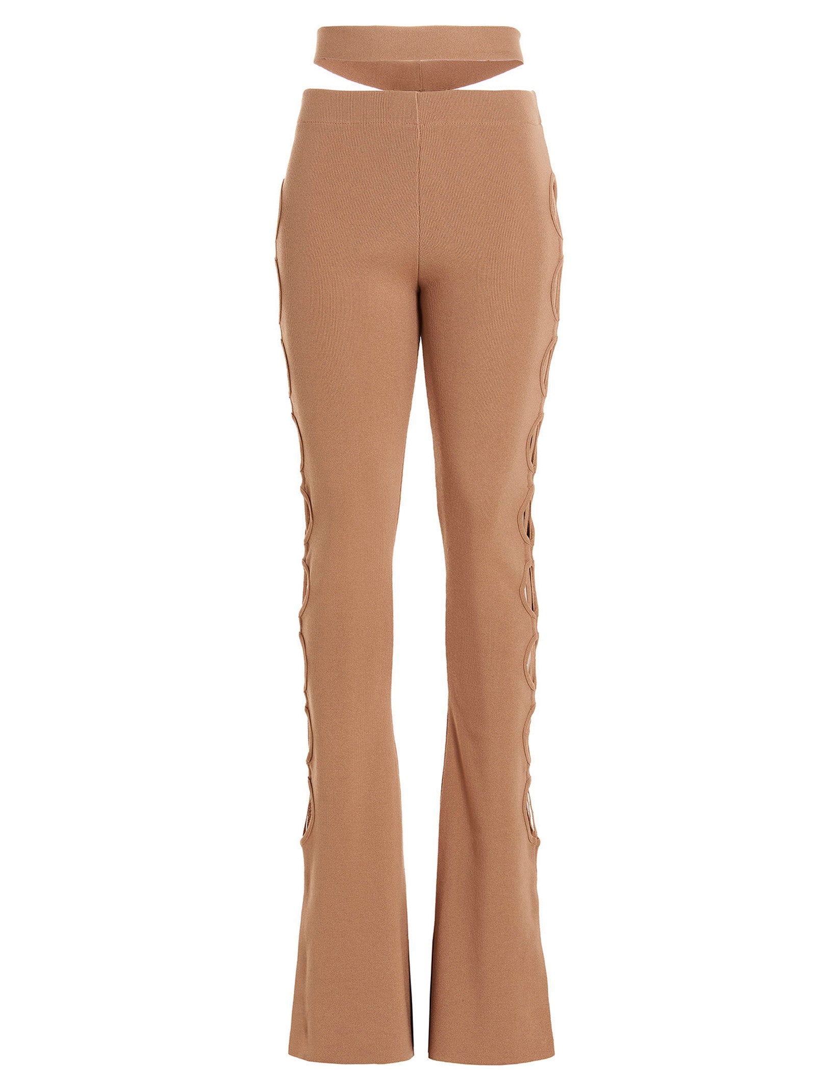 Cut Out Pants With Lacing