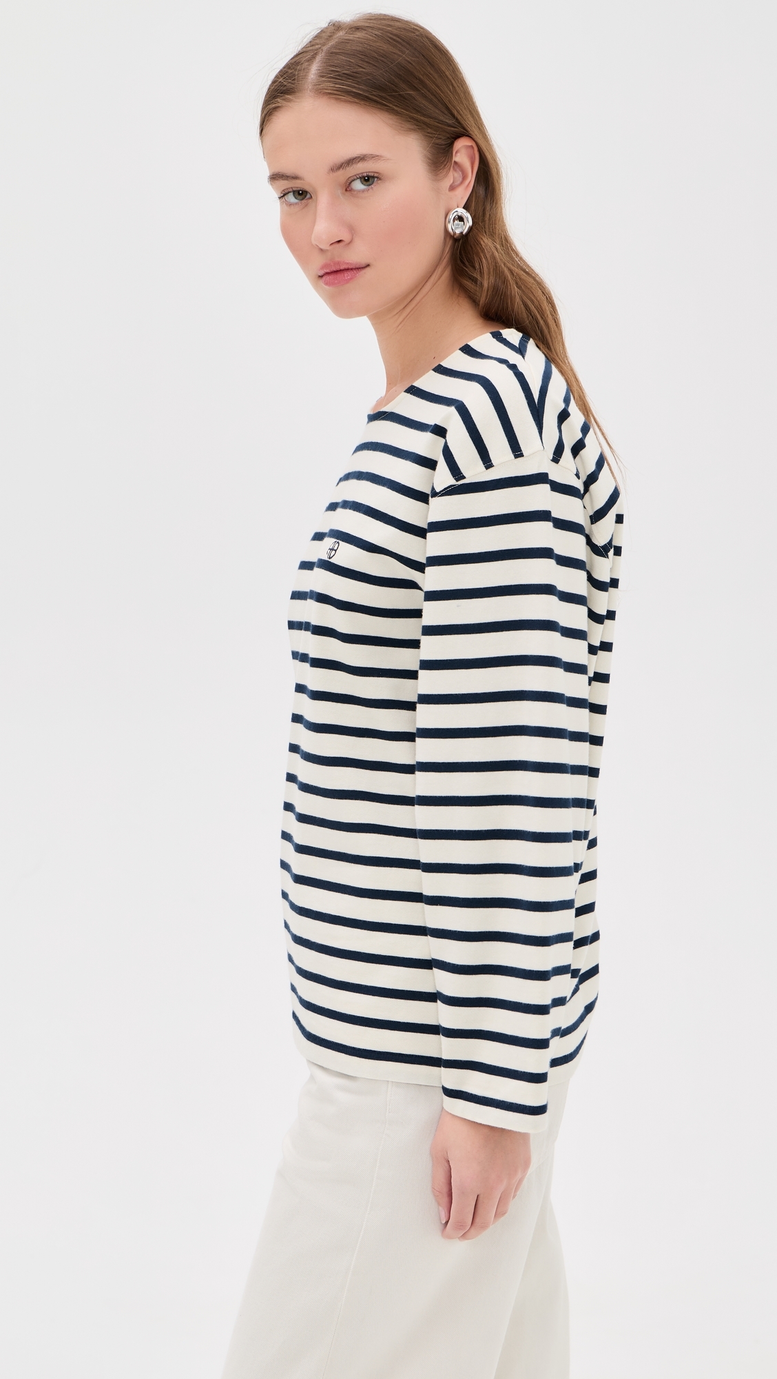 Newton Tee Navy Stripe