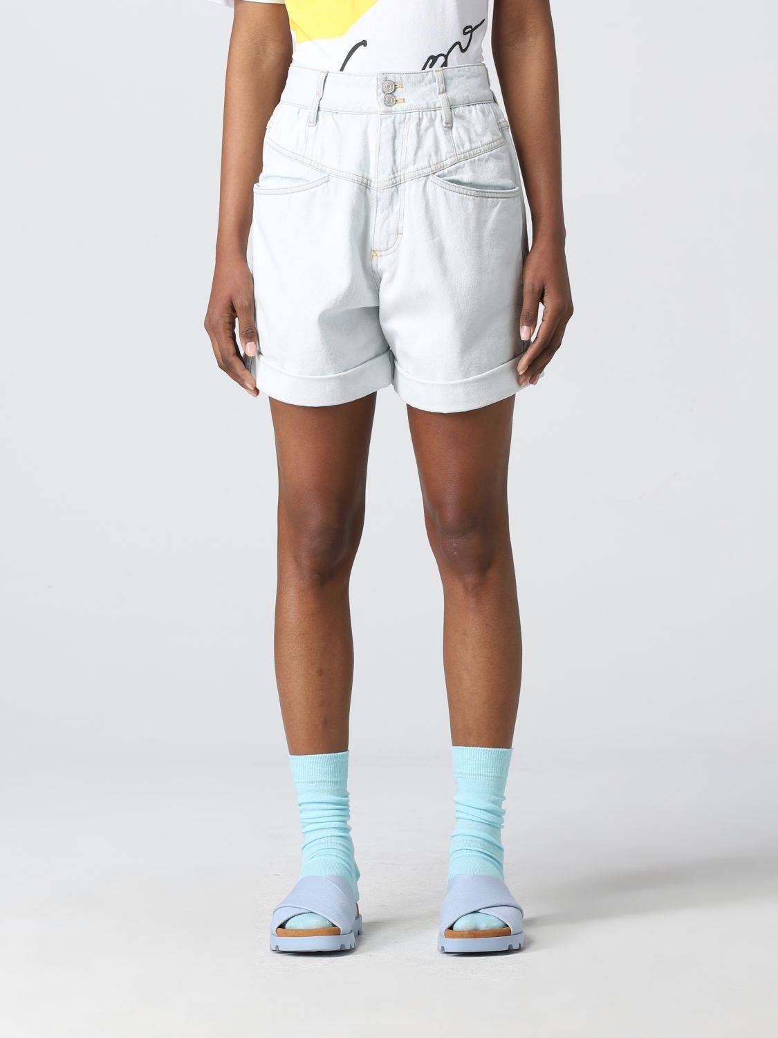 Short Women colour Blue