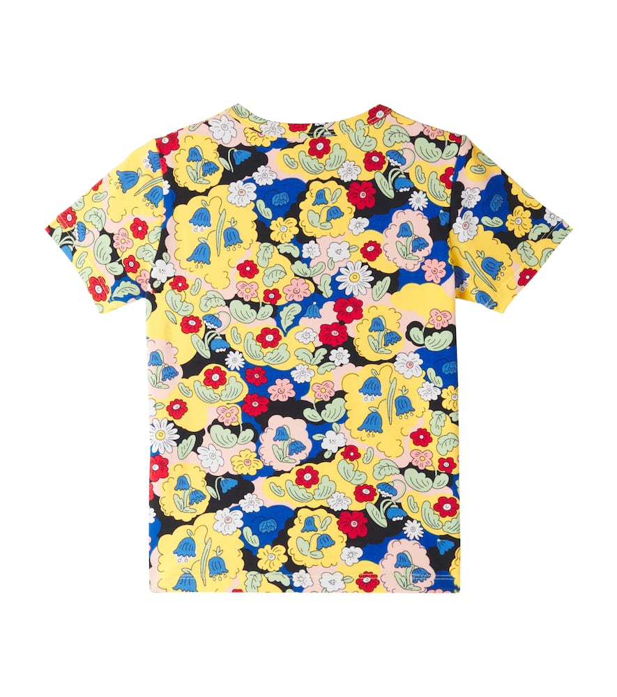 Mini Rodini Floral cotton-blend T-shirt