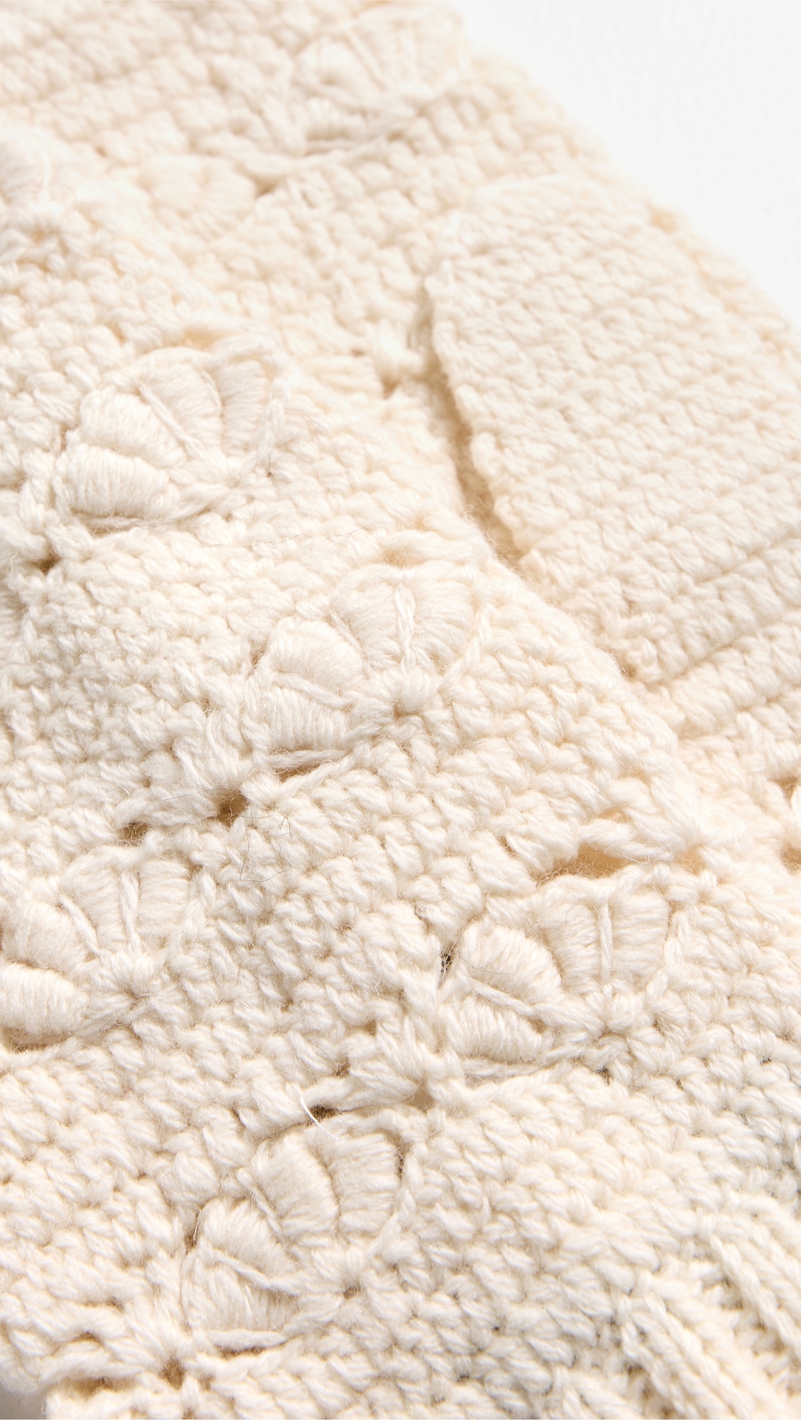 Alena Knit Mittens Cream One Size