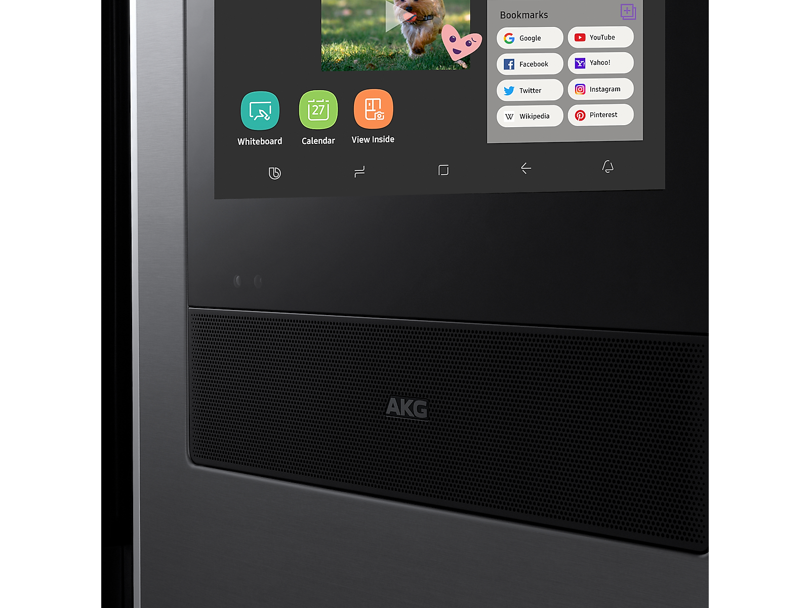 22 cu. ft. Family Hub™ Counter Depth 4-Door Flex™ Refrigerator in Black Stainless Steel(RF22N9781SG/AA)