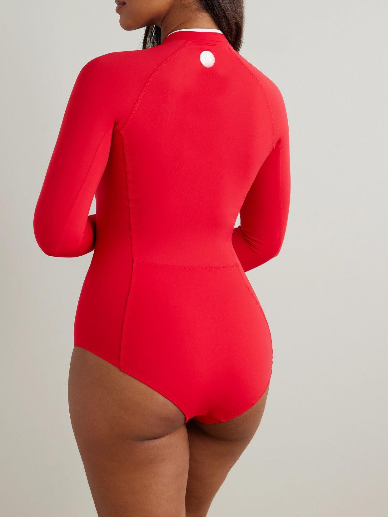 Tyra Two-tone Swimsuit - Red