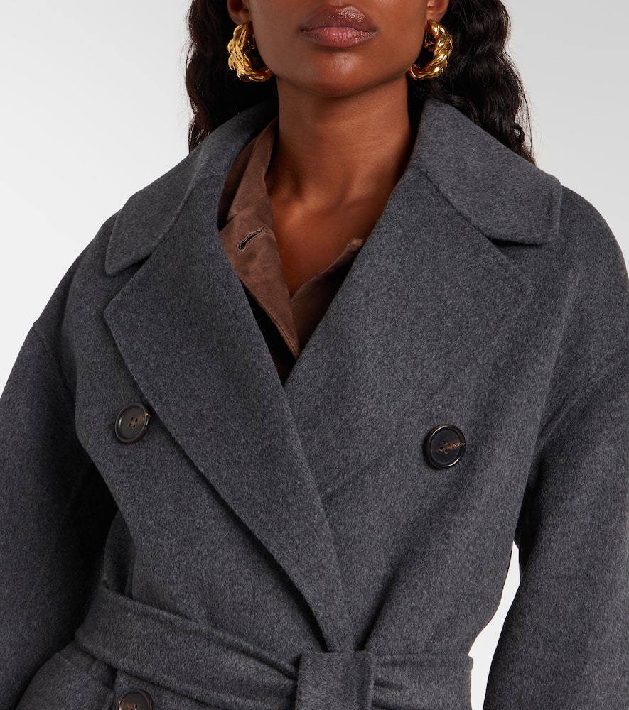 Ornella belted virgin wool coat