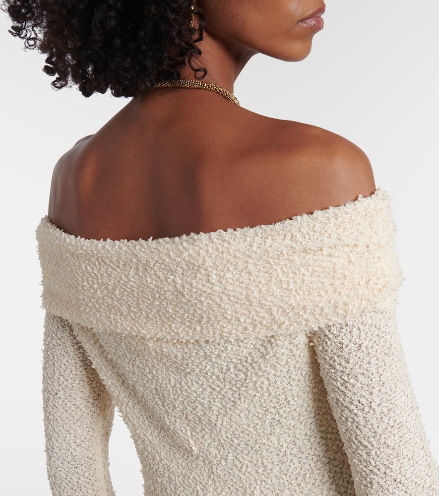 Ormany jersey bouclé maxi dress