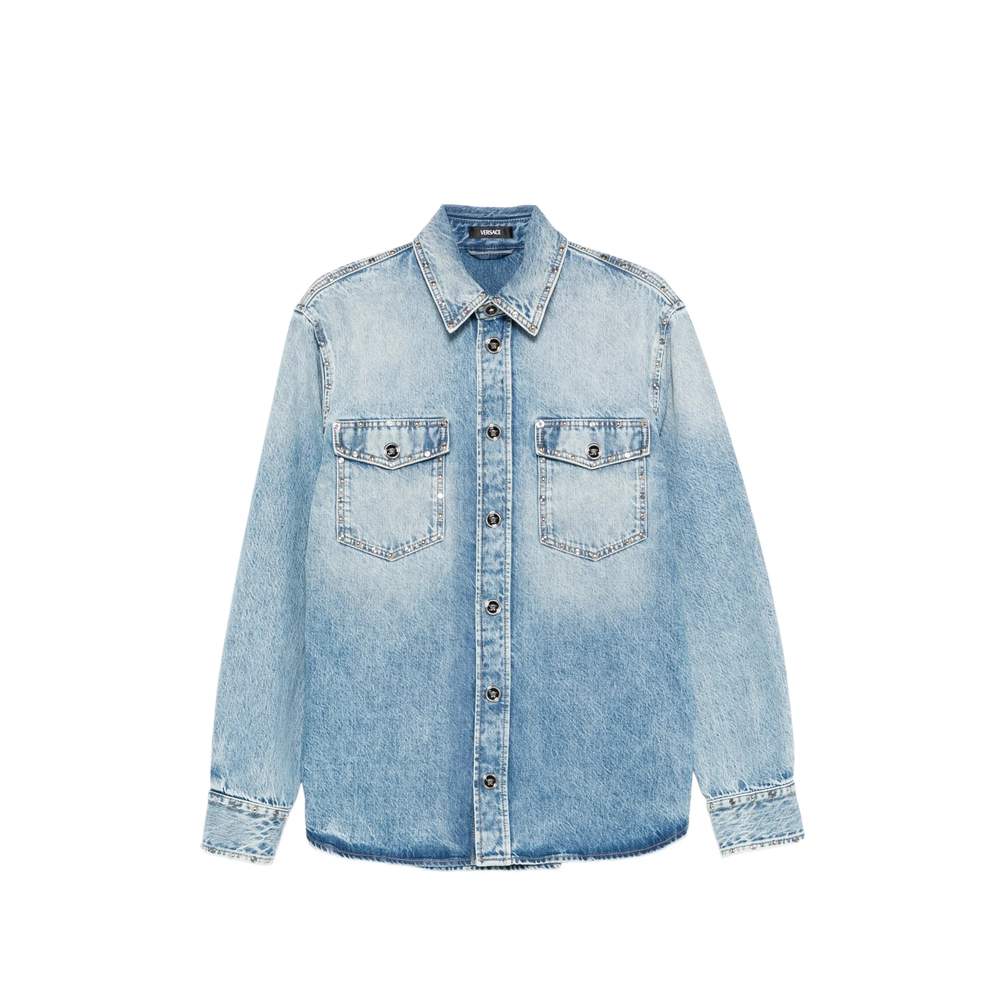 Studded-pocket Shirt