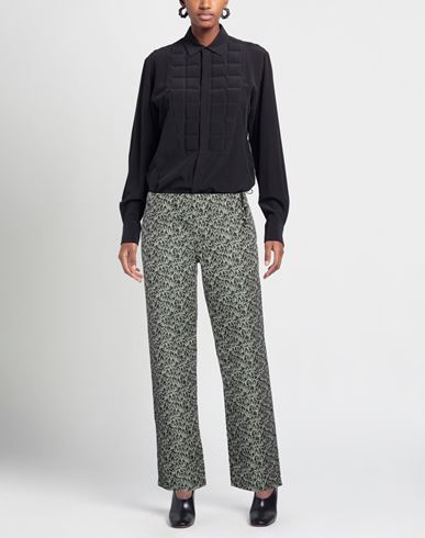 Woman Pants Green Size 16 Polyester, Cotton, Rayon, Nylon, Acrylic