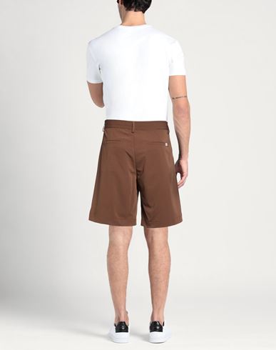 Man Shorts & Bermuda Shorts Brown Size S Polyester, Viscose, Elastane