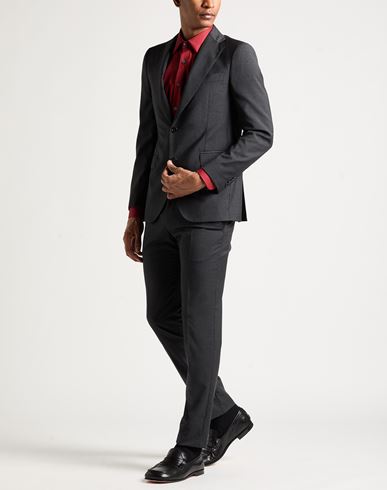 Man Suit Charcoal Size 36 Virgin Wool