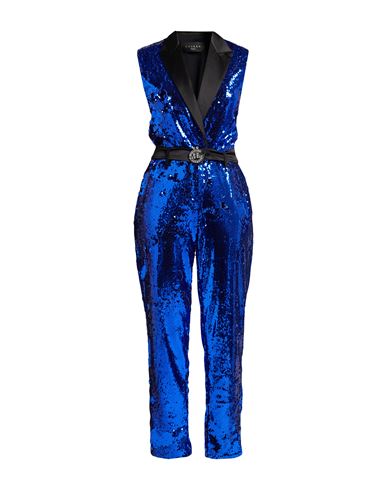 Noir Woman Jumpsuit Blue Size 4 Polyester, Elastane