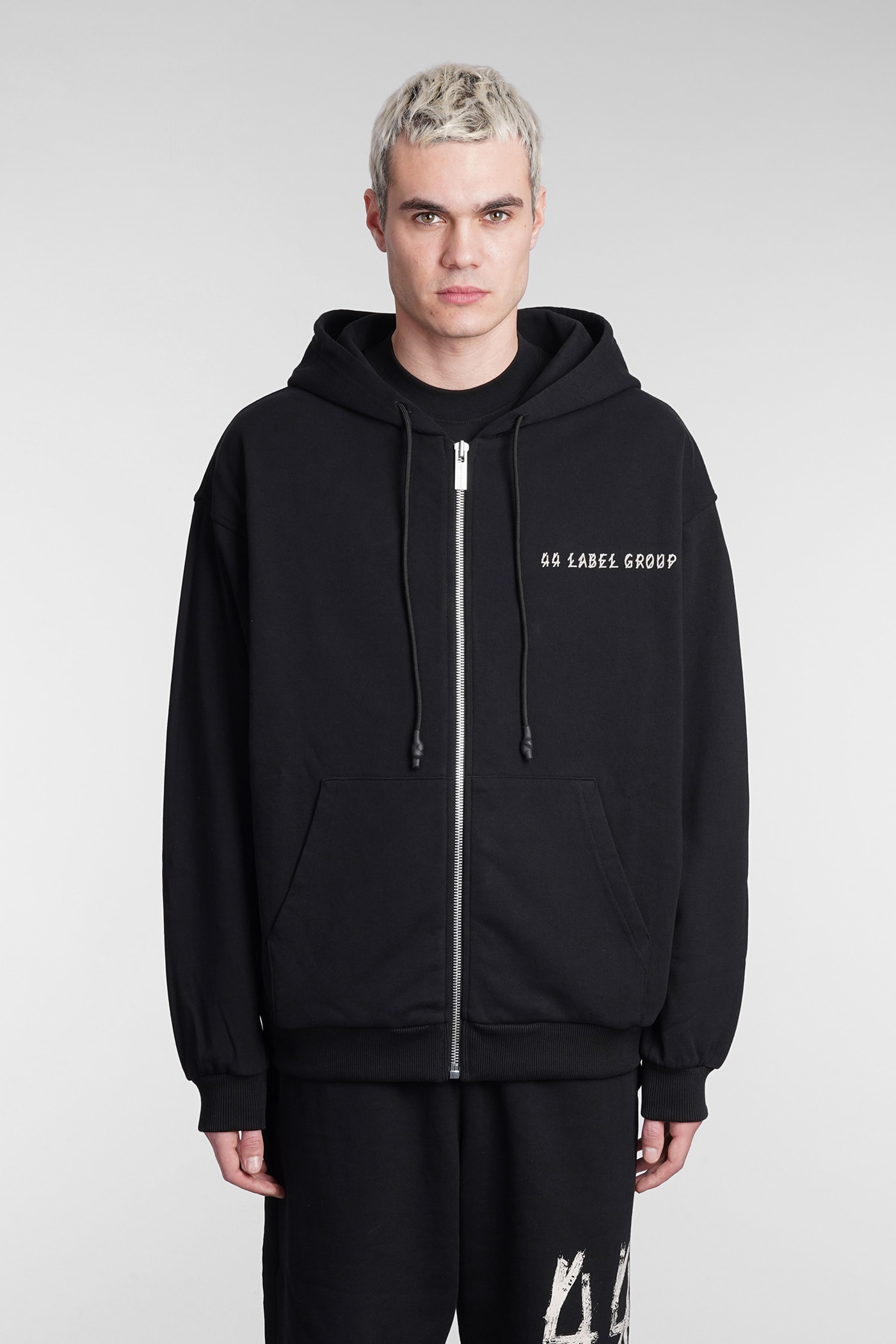 Sweatshirt In Black Cotton