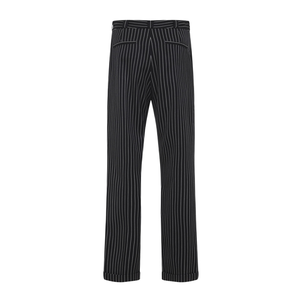 Striped Wool Chino Pants