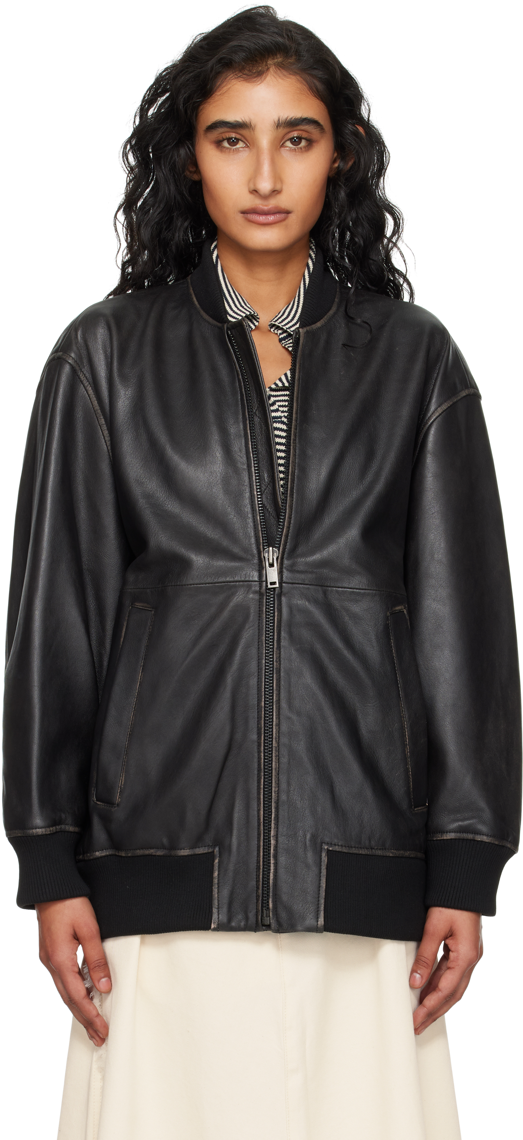 Black Tattico Leather Jacket