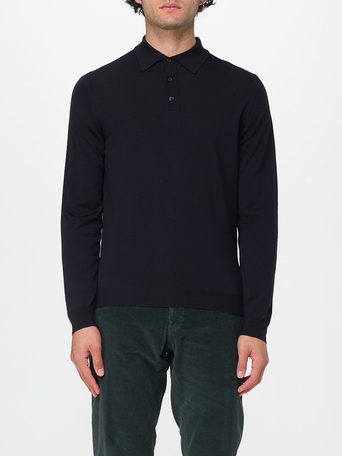 Polo Shirt Men color Black