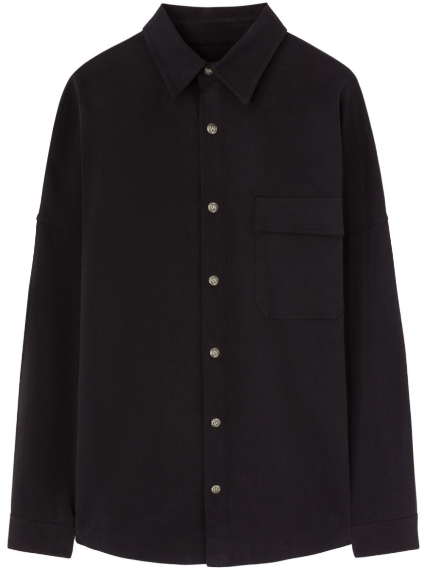 Logo-print shirt - Black