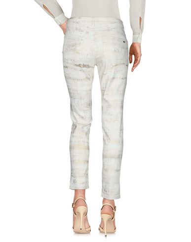Woman Pants Beige Size 4 Cotton, Elastane