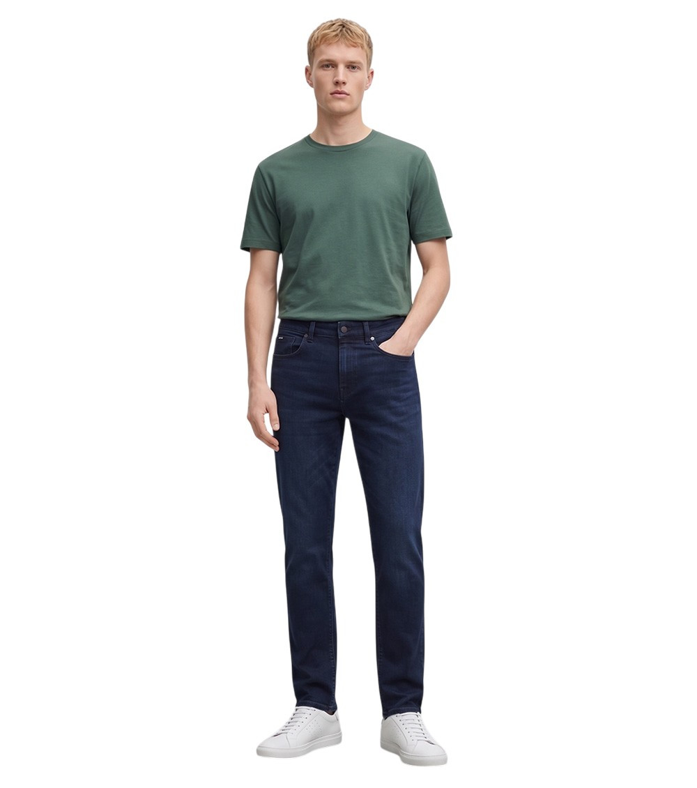 Blue Slim Mid Rise Jeans