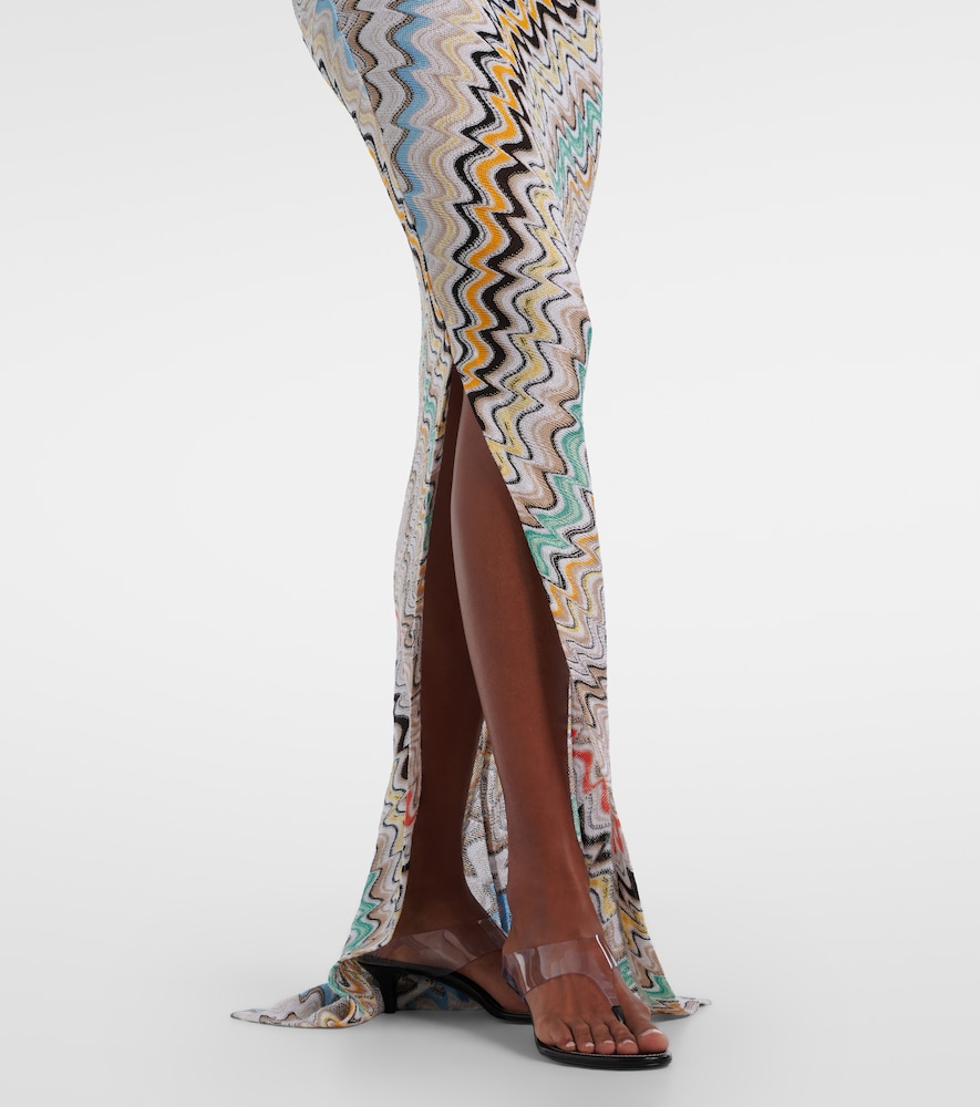 Wave one-shoulder maxi dress