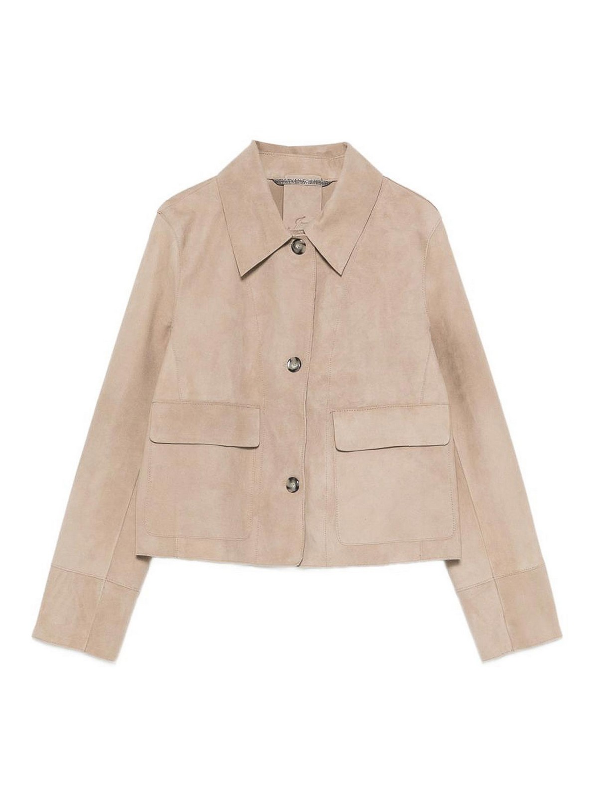 Beige suede jacket