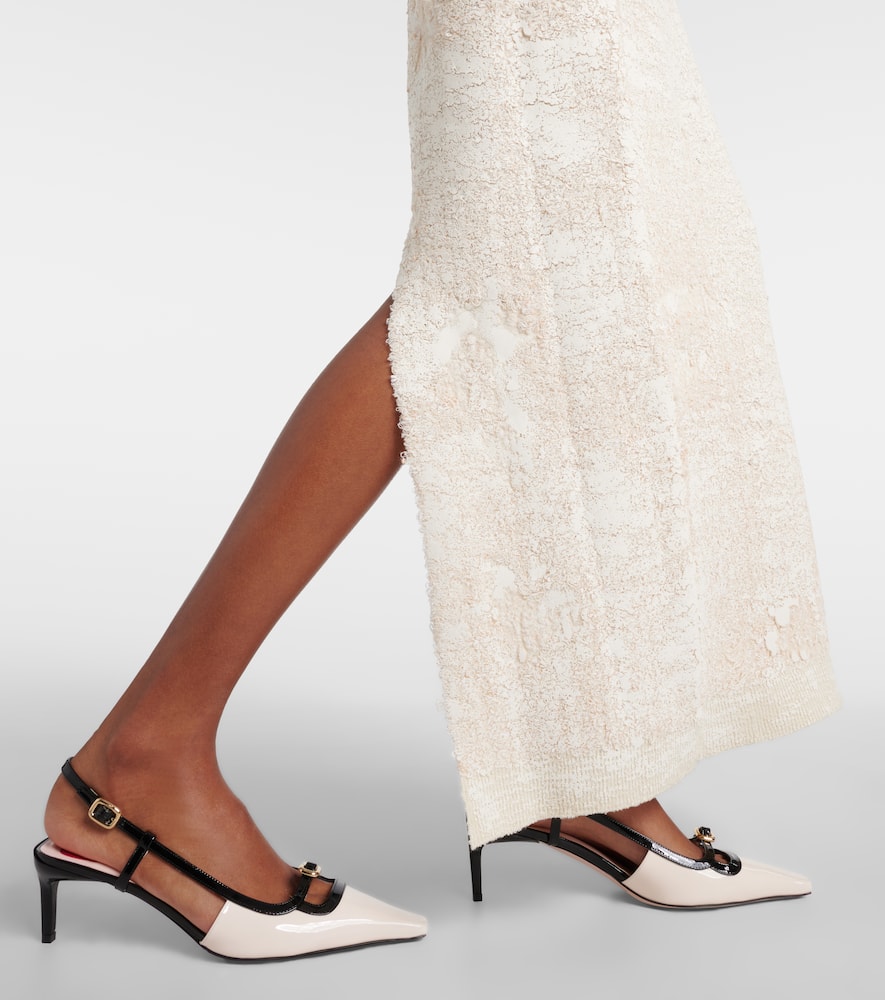 Roger Vivier Viv' Canard patent leather slingback pumps