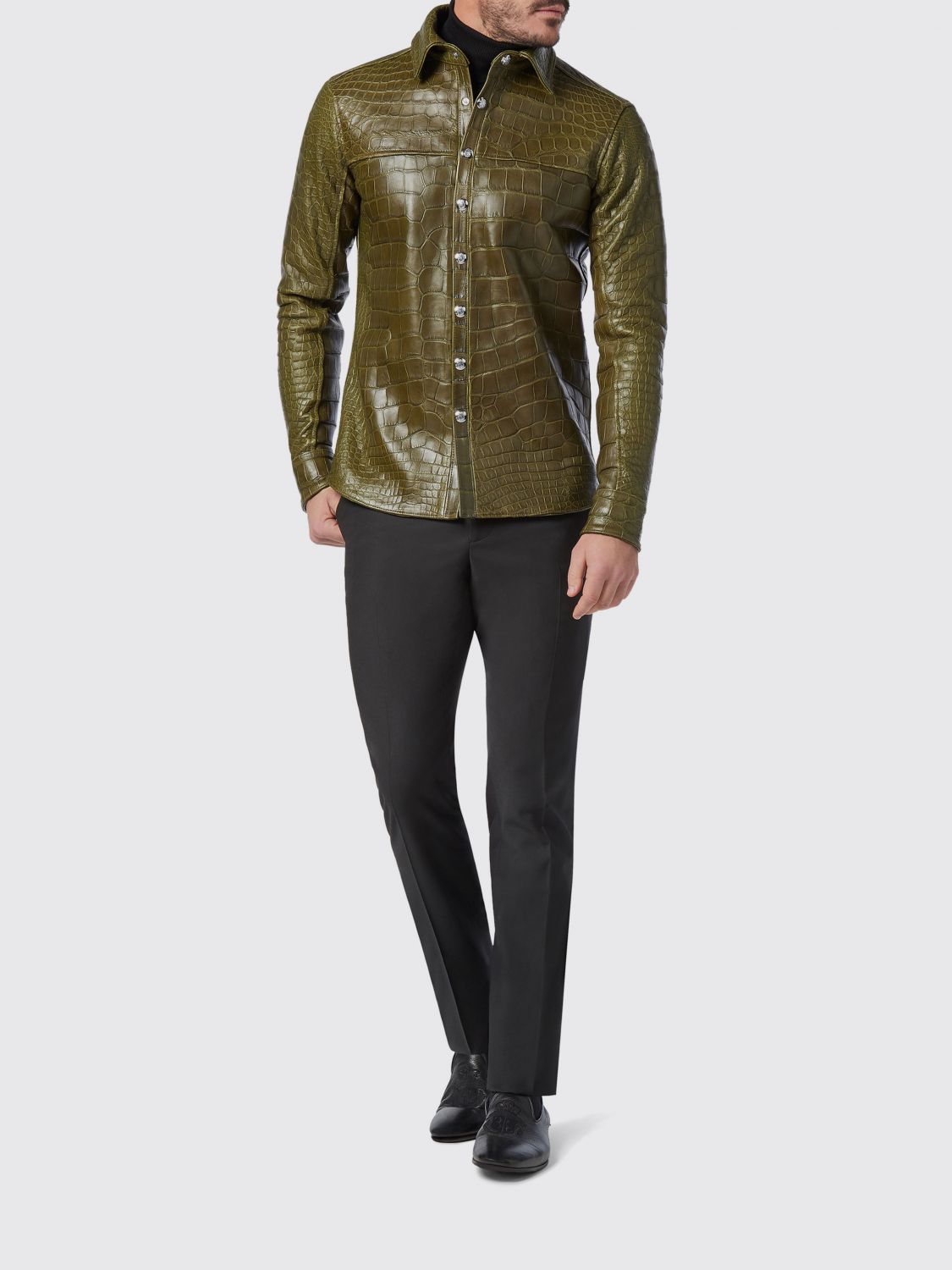 Shirt Men color Green