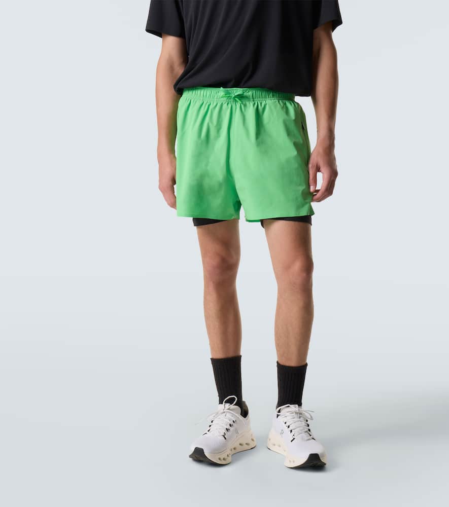 X On running shorts