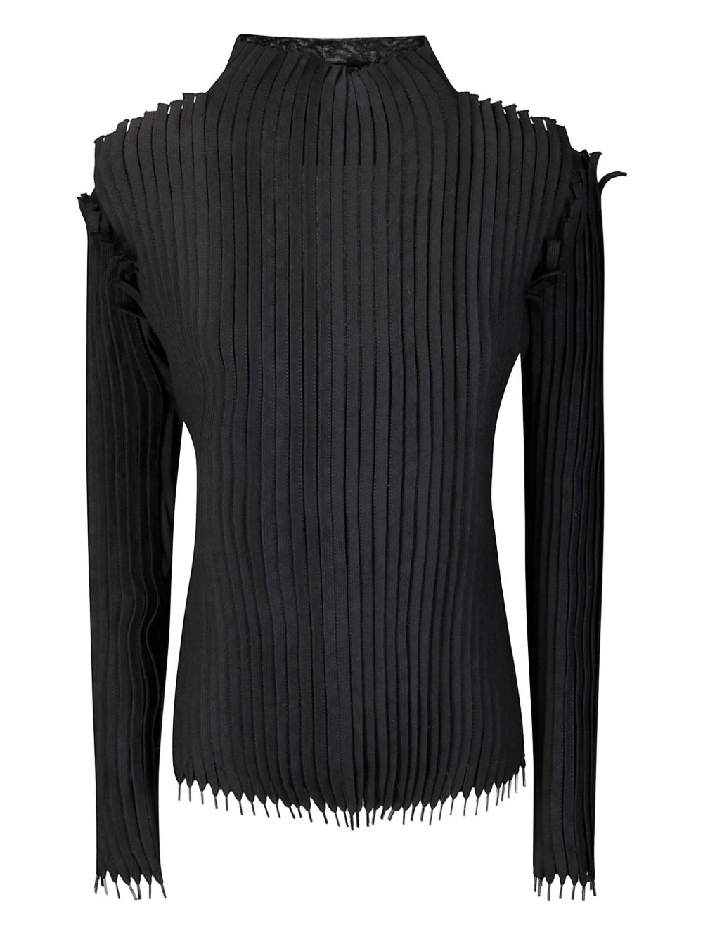 INSTITUTION lace-embellished T-shirt - Black