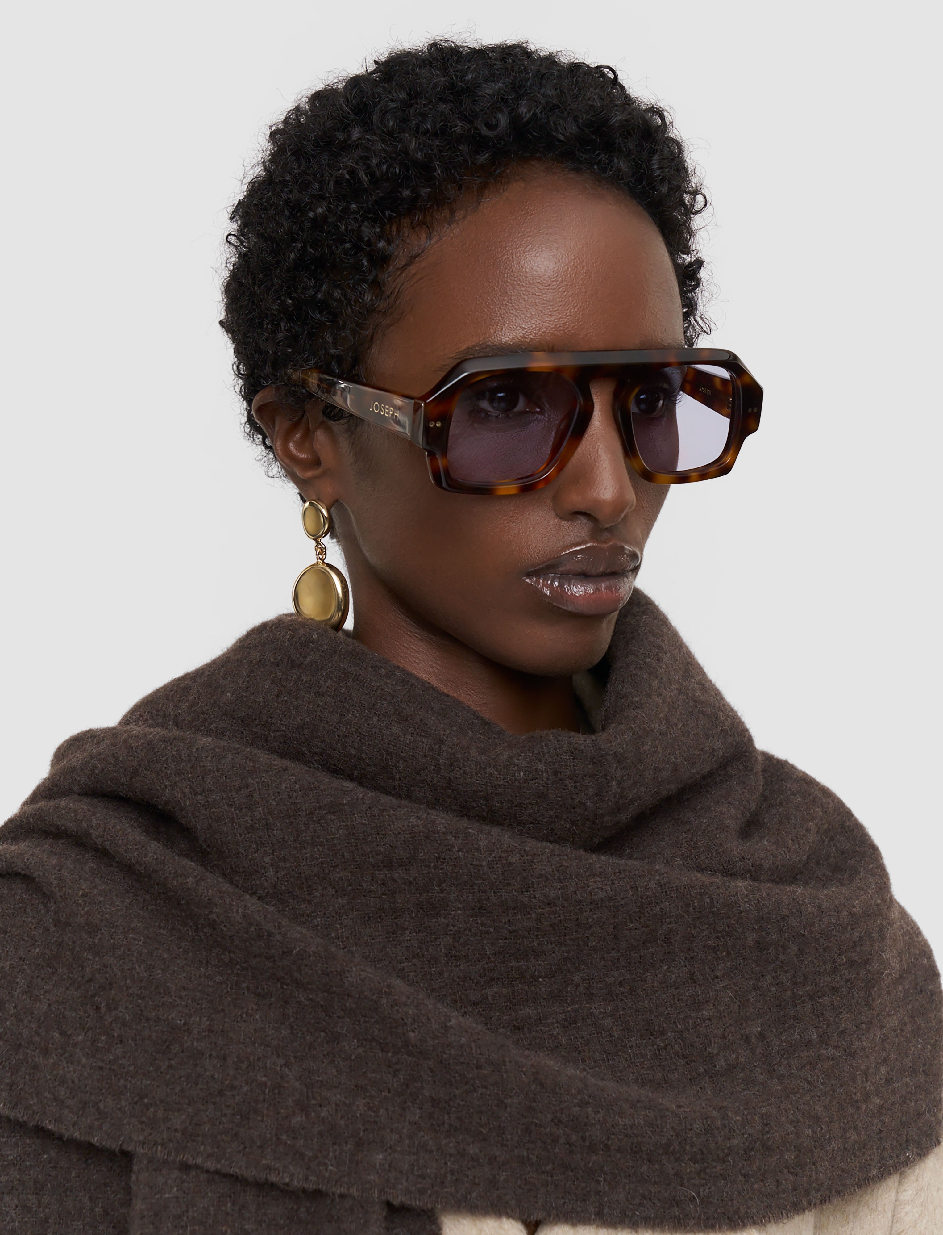 Flora Waffle Wool Scarf - One Size