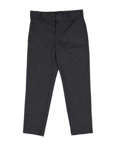 Emporio Armani Kid Boy Pants Black Size 16 Viscose, Polyester, Cotton, Polyamide, Elastane