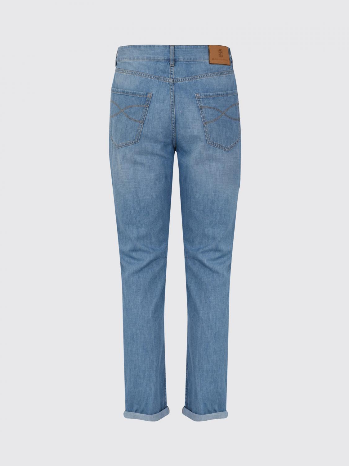 Pants Men color Denim