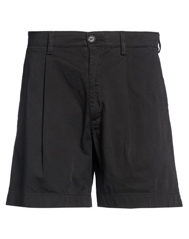 Man Shorts & Bermuda Shorts Black Size 30 Cotton, Elastane