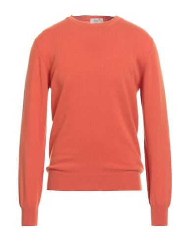 Man Sweater Orange Size S Cashmere