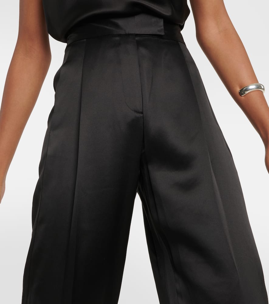 The Sei High-rise wide-leg silk satin pants