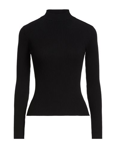 Woman Turtleneck Black Size ONESIZE Viscose, Polyester