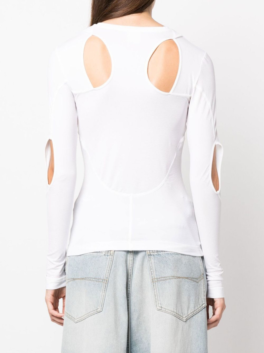Cut-out Knit Top