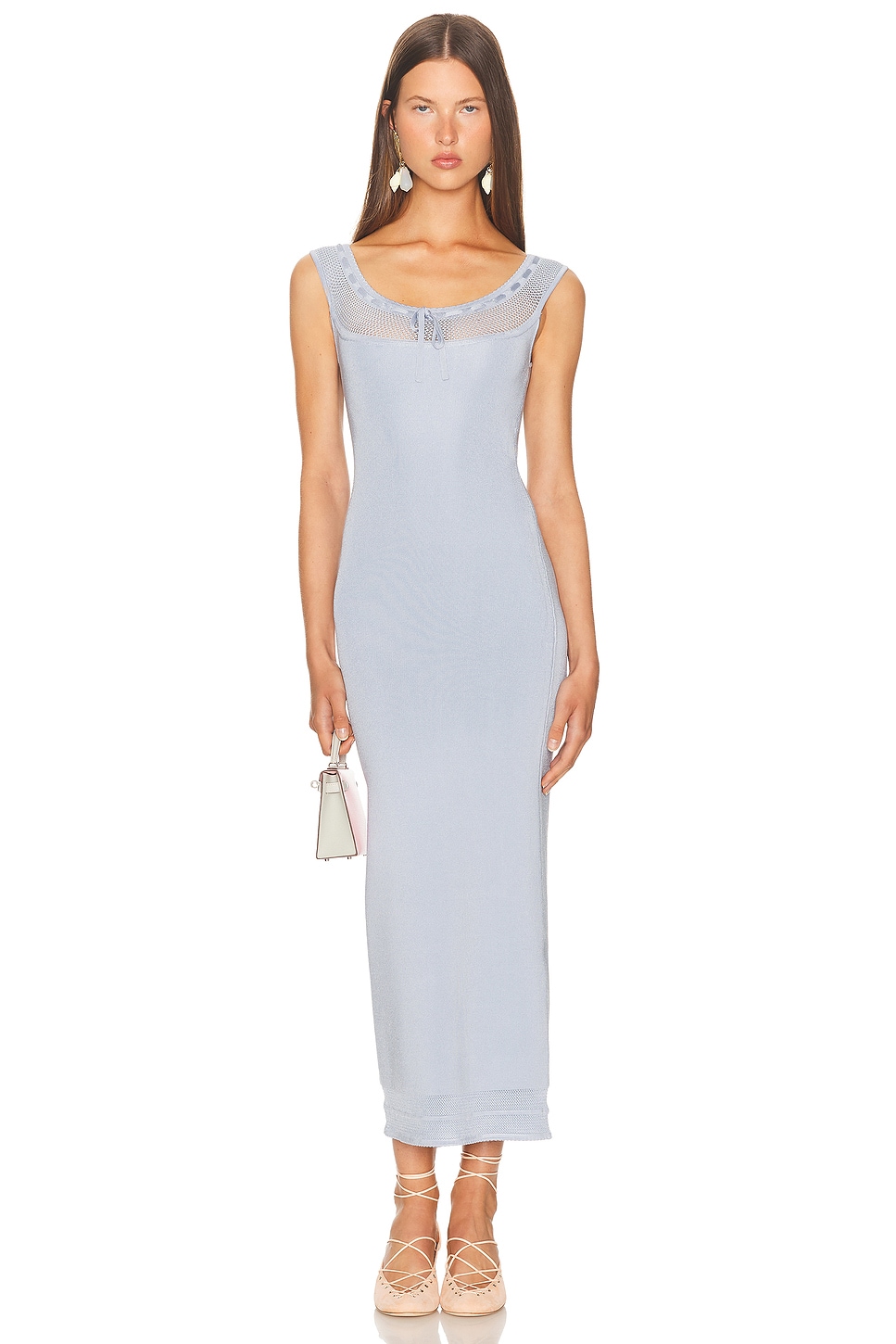 Helsa KLEID BRIE in Himmelblau - Baby Blue. L also in M
