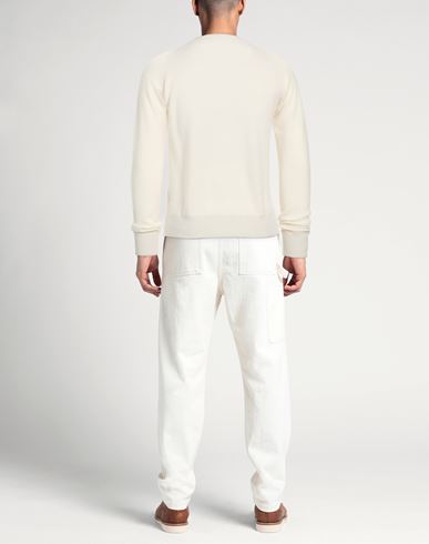 Man Sweater Cream Size 36 Cashmere