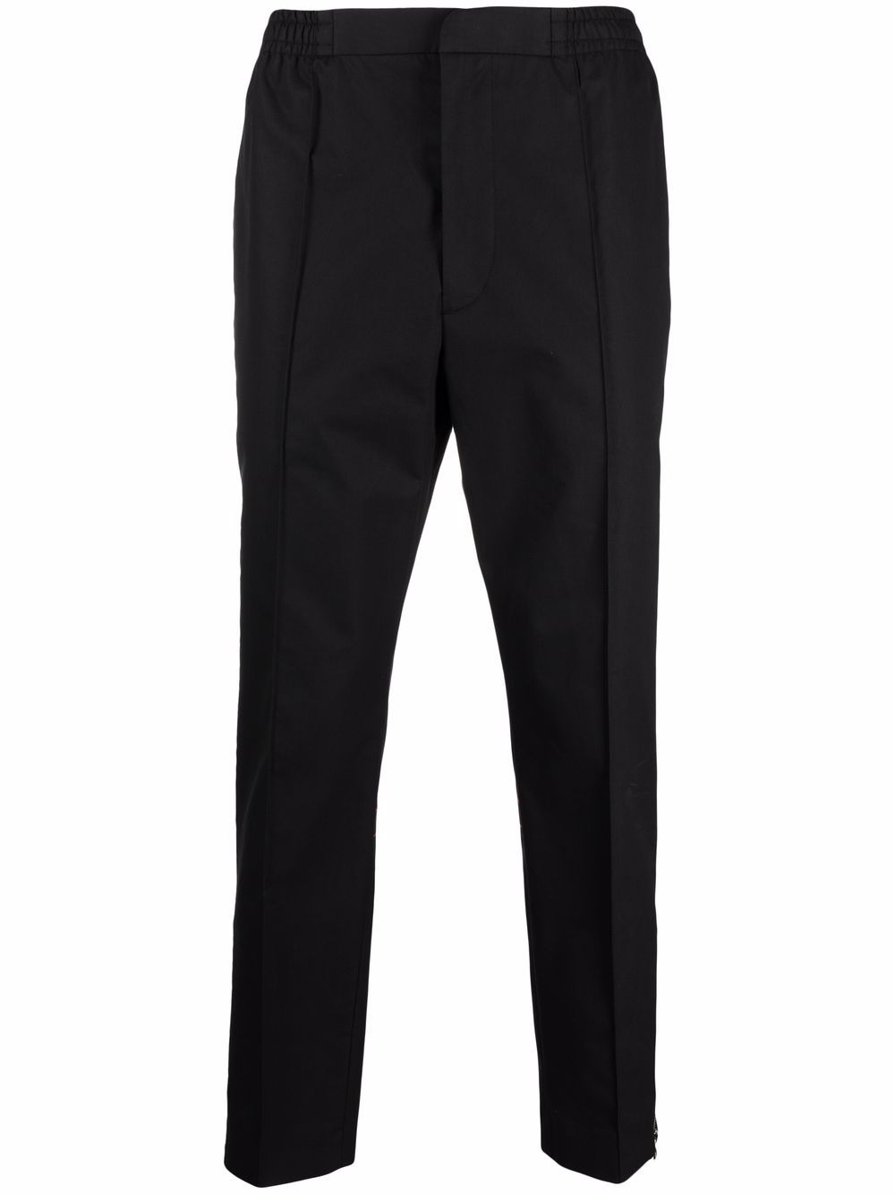 Logo-strap trousers - Black