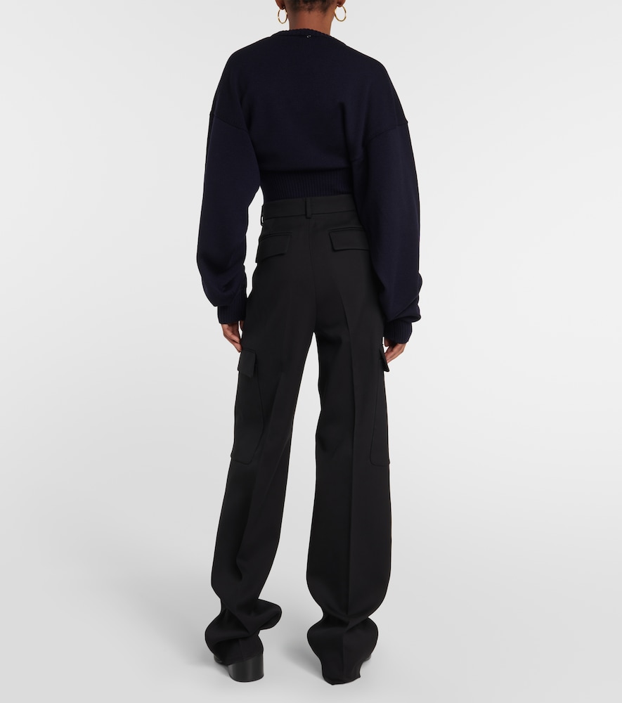 Pomez cropped wool sweater