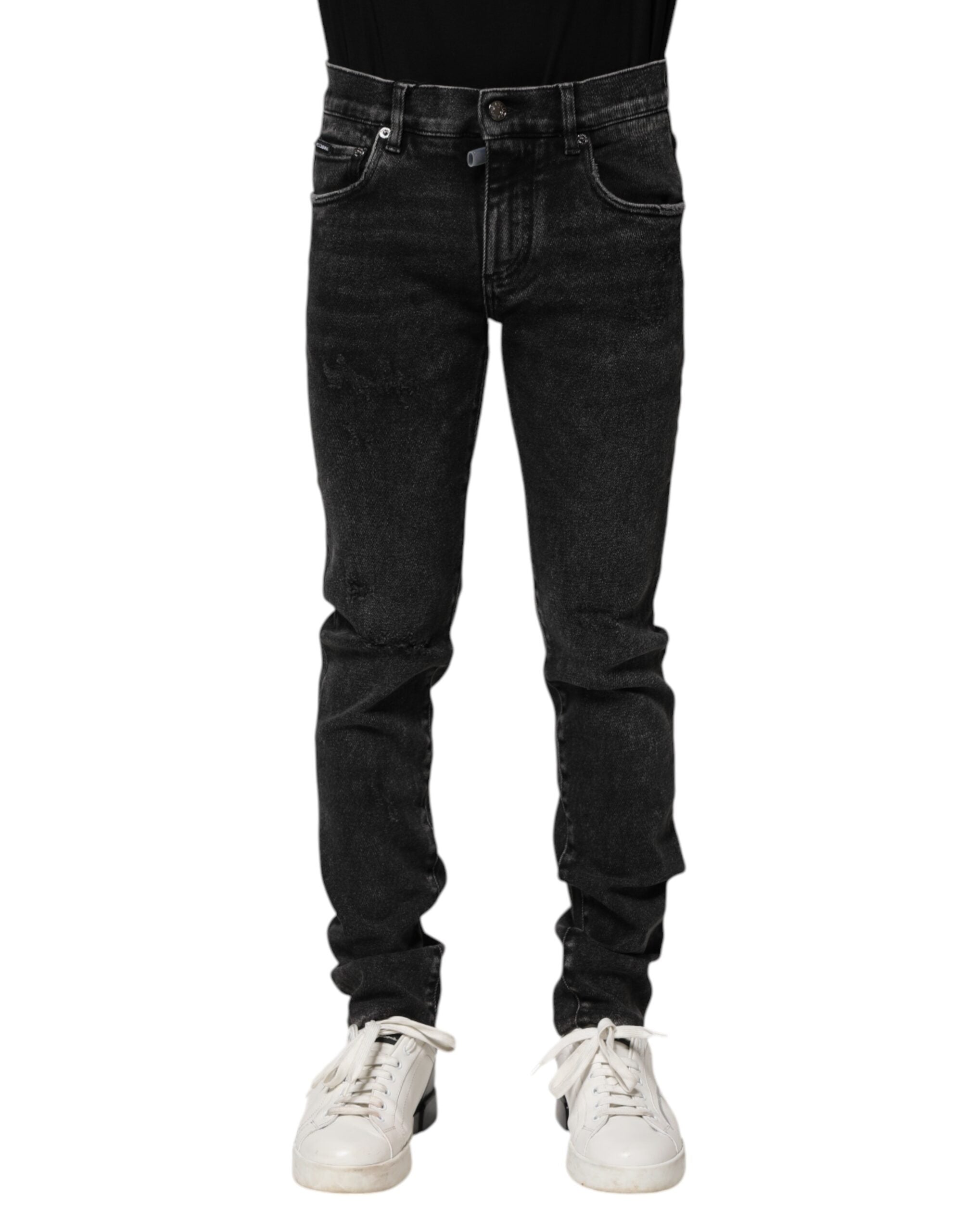 Skinny Denim Jeans — Black