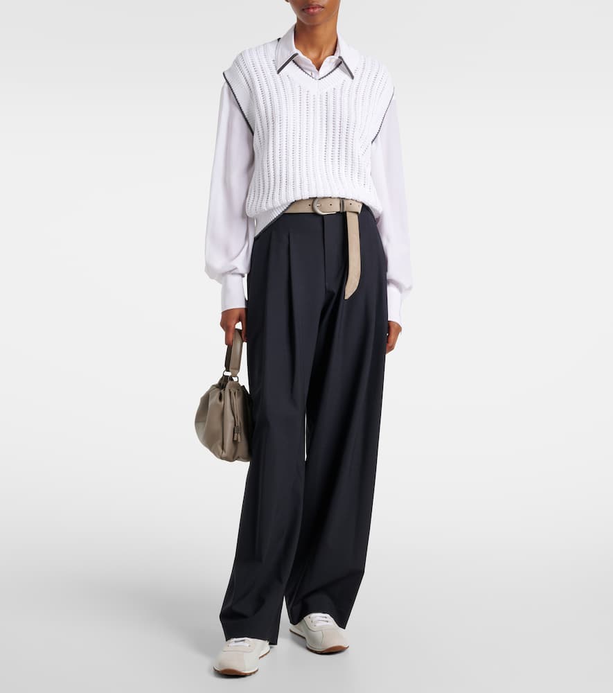 Cotton sweater vest